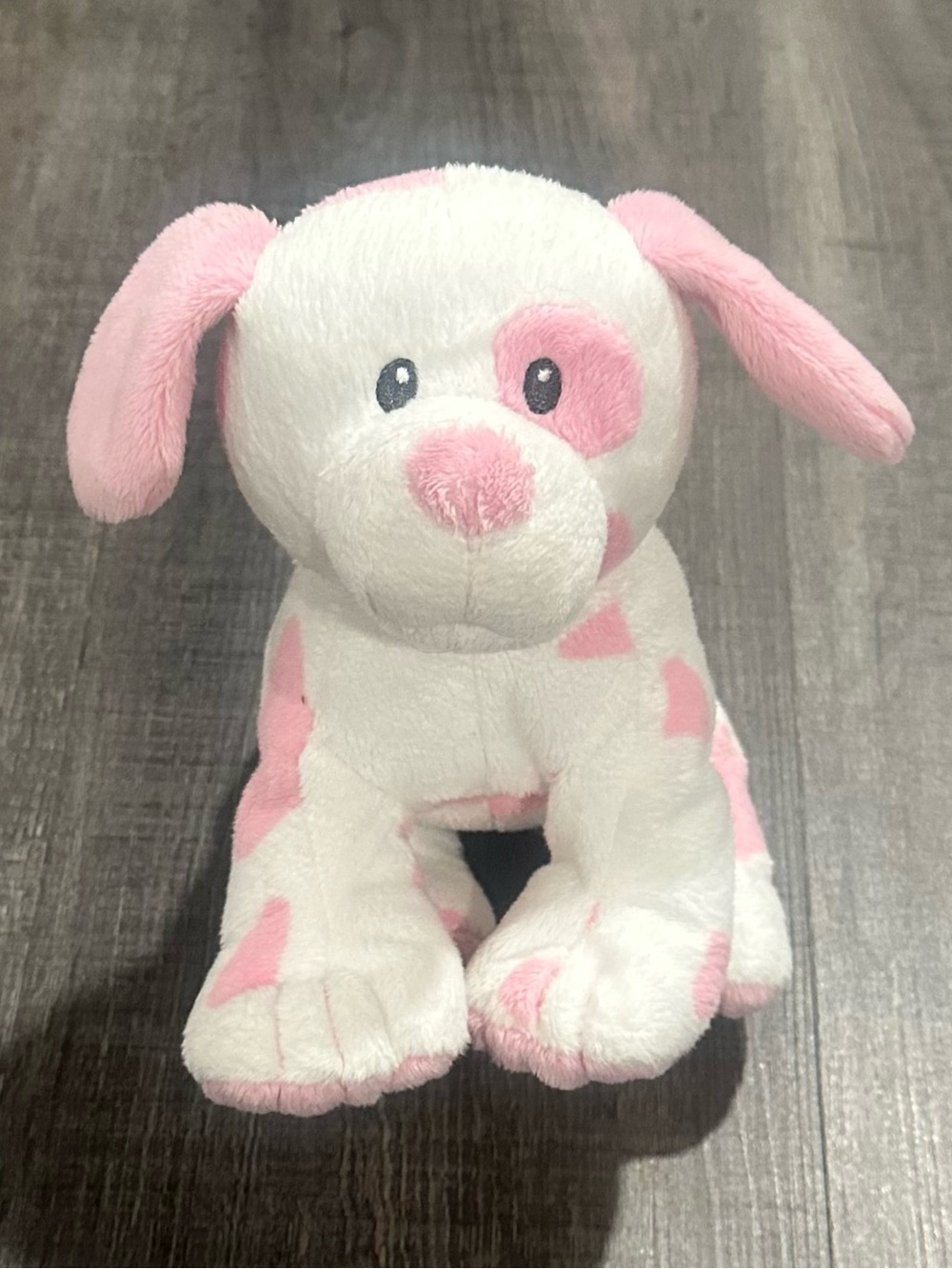 💞 Ty Plush Pink & White Baby Pups Dog Stuffy Toy